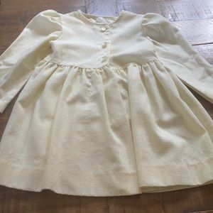 Pale yellow linen dress